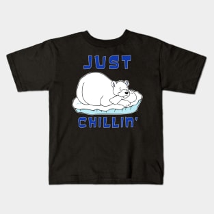 Just Chillin' Polar Bear Kids T-Shirt